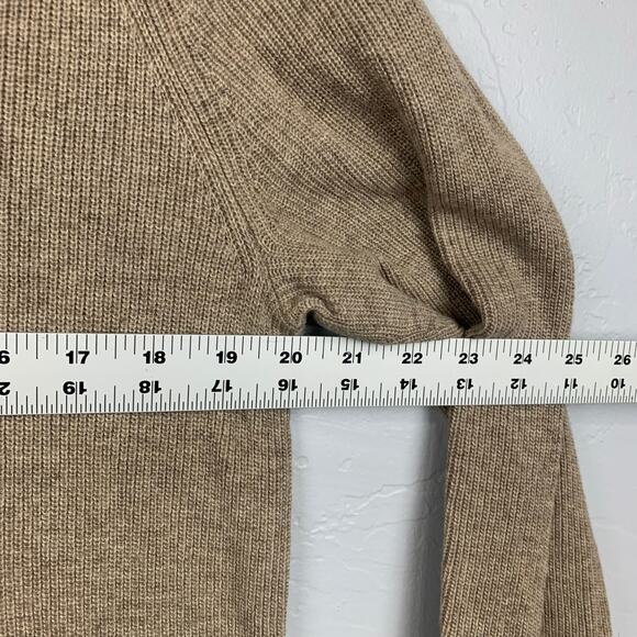Madewell Sweater Dress Womens Large Tan Wool Alpaca Blend Knitted Pullover - Picture 5 of 7
